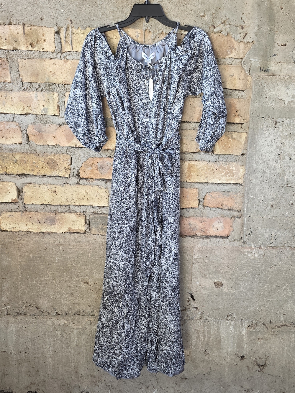 NWT Tommy Bahama Playa Python Cold-Shoulder Maxi Dress Small